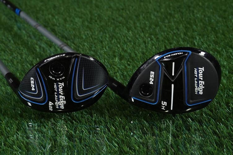 Tour Edge Hot Launch Hybrids Set C524 4H & E524 5H Aldila Ascent 55g Regular RH