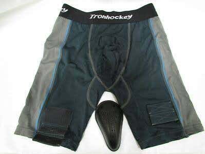 Tron Men`s Compression Fit Ice-Hockey Jock Shorts with Cup (Senior - Large)