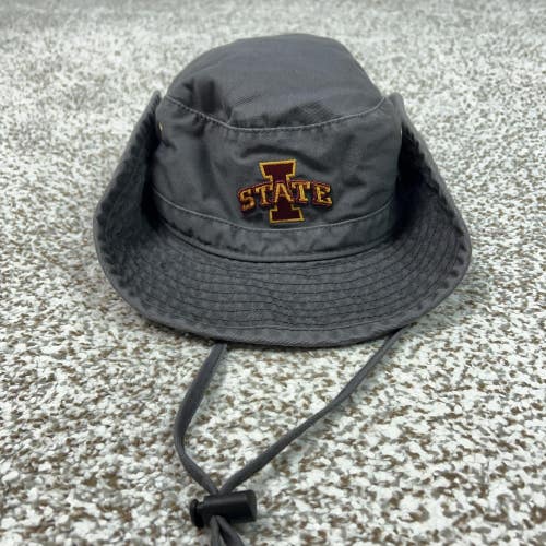 Iowa State Cyclones Hat Bucket Mens Medium Gray NCAA Football College Legacy