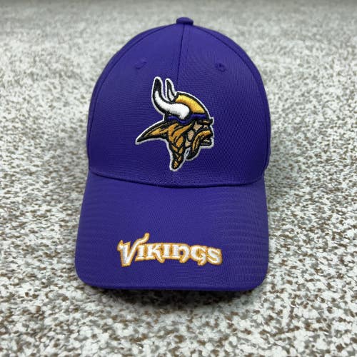 Minnesota Vikings Hat Cap Strap Back Mens One Size Purple NFL Football Dad Logo