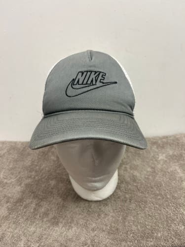 Nike Classic 99 Trucker Cap SnapBack Casual Gray White Hat Adjustable OSFA