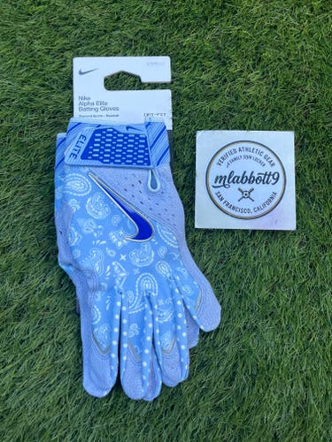 Nike Alpha Elite Father's Day PE MLB Pro Stock Batting Gloves - Size Large - NEW (II5620)