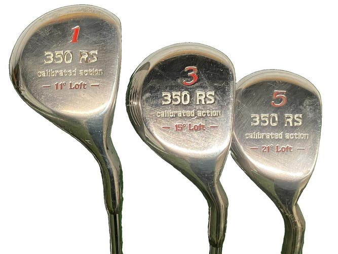PinSeeker 350 RS Calibrated Action Wood Set 11* 1w,3w,5w RH Petite Ladies Steel