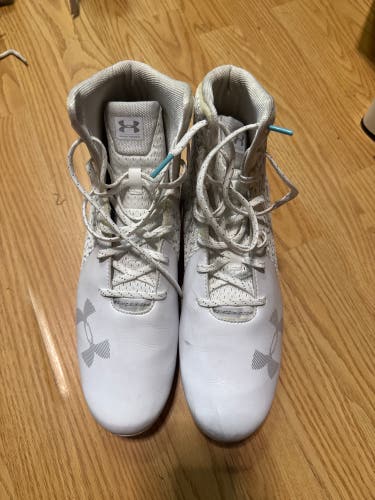 Under Armour Women's Highlight MC Lacrosse Cleats White - Size 11 (Worn Twice!)