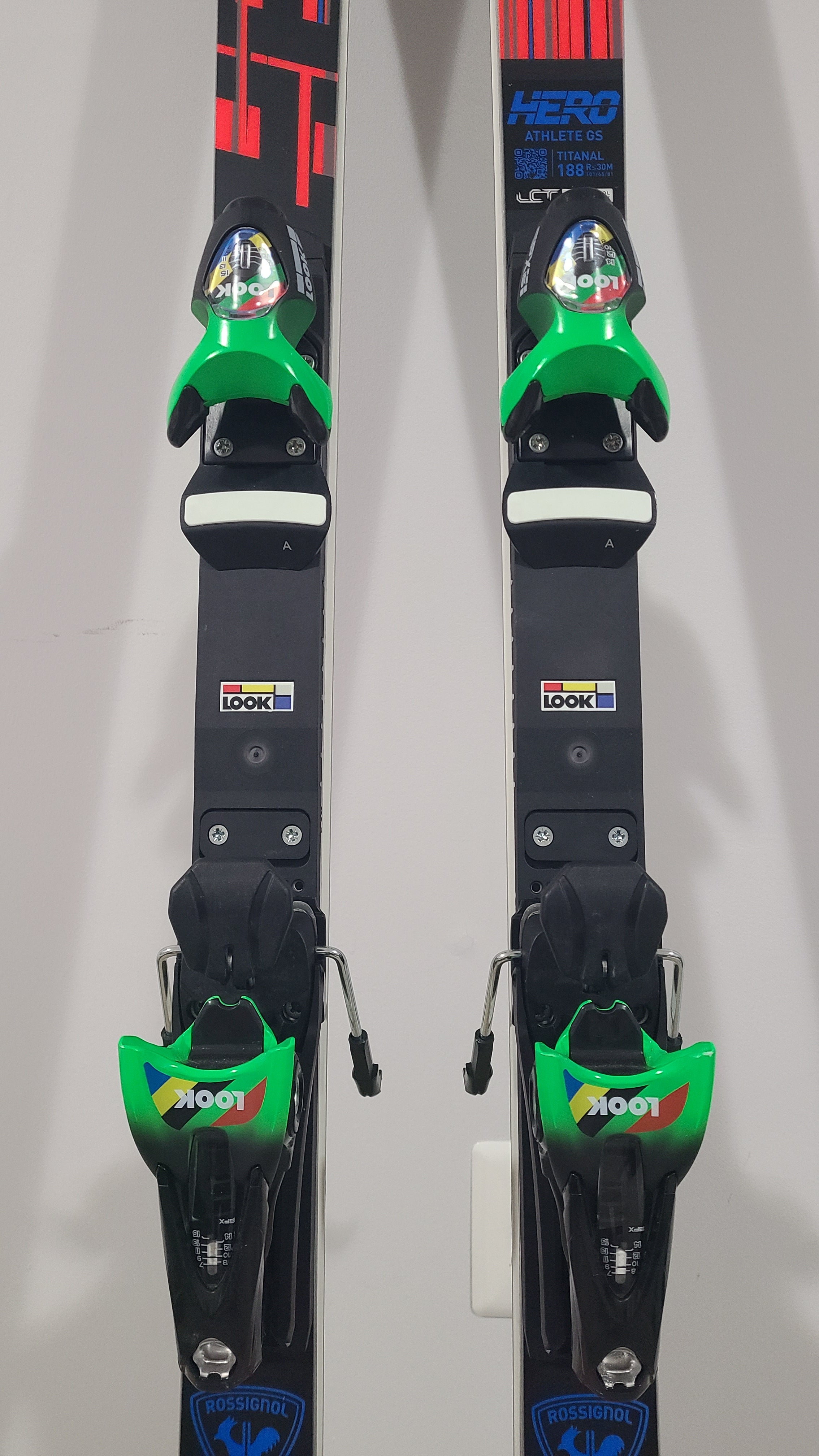 Rossignol Hero Athlete FIS GS race skis 188cm with Spx15