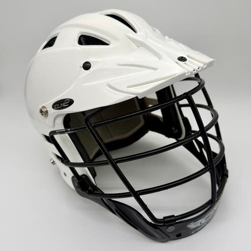CASCADE Adult S/M Lacrosse Helmet White CLH2 Adjustable Fit *without chin strap READ (Used)