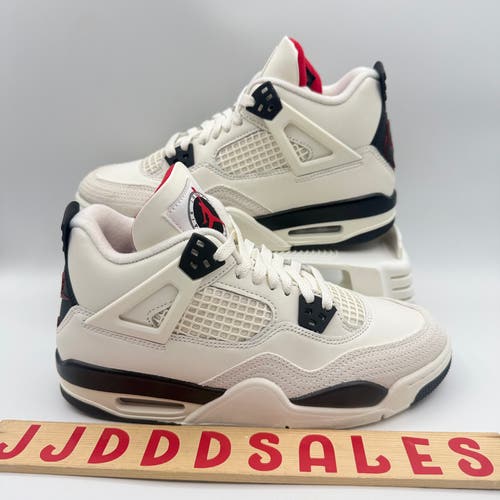 Nike Air Jordan 4 Retro 'Flight Club' Sail/Black/Red IM4026-100 GS 7Y NEW
New Without Box