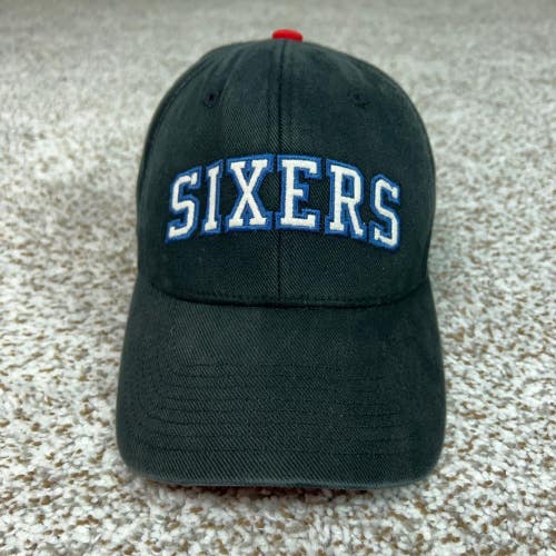 Philadelphia 76ers Hat Mens One Size Flex Stretch Black NBA Basketball Cap Retro