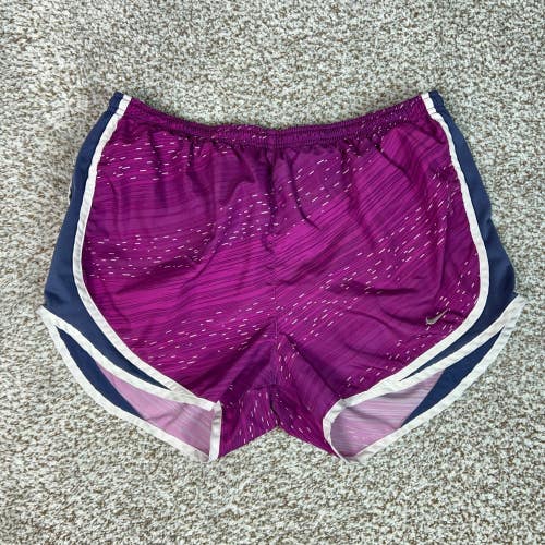 Nike Shorts Womens M Purple Dri FIT Running Lined Activewear Sports Tempo Gym