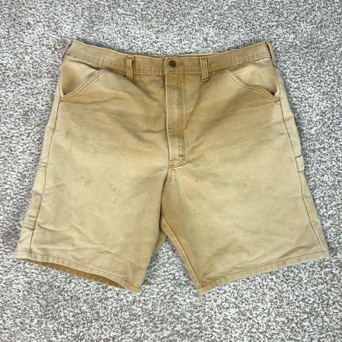 Vintage Stan Ray Shorts Mens Tan Canvas Painter Workwear Utility Hammer Loop