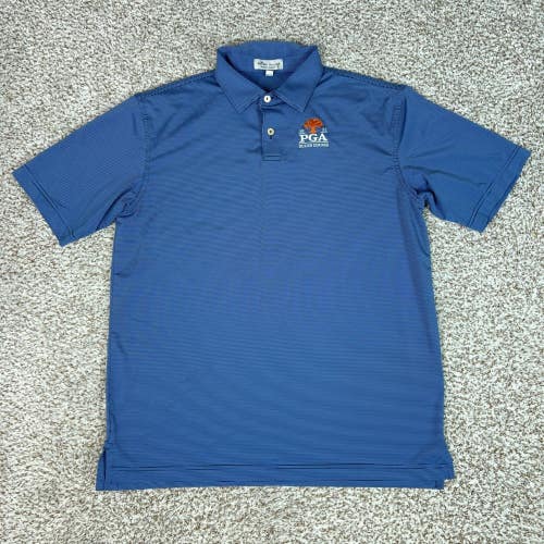 Peter Millar Shirt Boys XL Blue Summer Comfort Polo 2021 PGA Ocean Course Golf