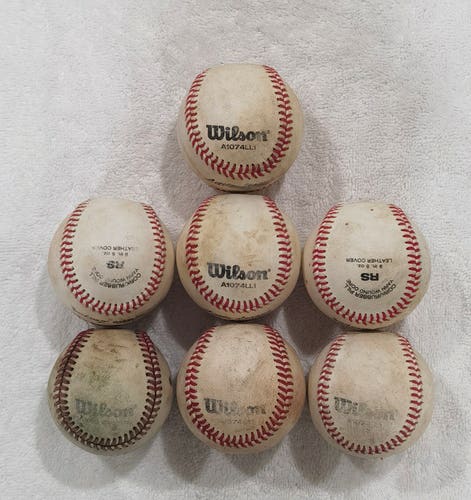 Wilson Baseballs 7 pack (Used)