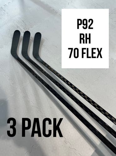 Senior(3x)Right P92 70 Flex ProBlackStock™ Unbranded Blackouts Pro Stock Nexus Hockey Sticks