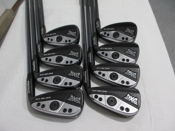 PXG 0311P Gen6 Black Label Elite Iron Set - 4-PW, GW - Stiff Flex Graphite