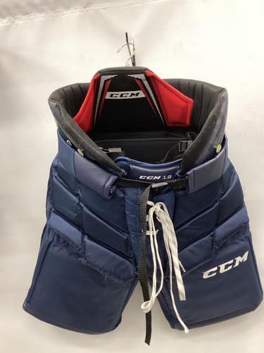 Used CCM 1.9 GOALIE PANTS Inter Goalie Pant Navy Blue SM 11851-S000052730