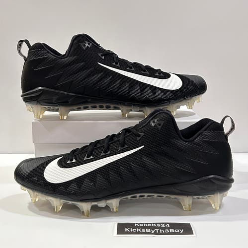 Size 14 Nike Alpha Menace Pro Low Football Cleats Black 918187-010
