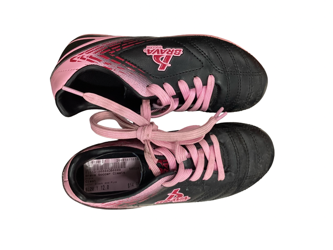 Used Brava Soccer Cleats Black And Pink Youth 12.0 11613-S000190527