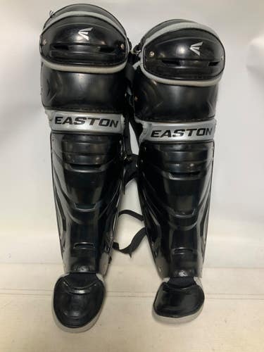 Used Easton GAMETIME 15+ Catchers Leg Guards Black Adult 11823-S000042025