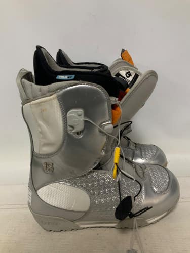 Used Burton EMERALD Womens Snowboard Boots Grey Senior 10 11823-S000042016