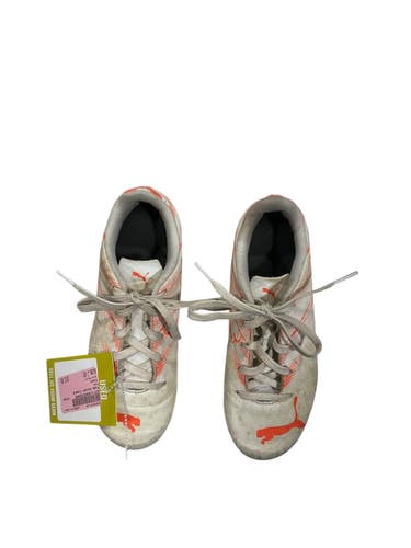 Used Puma Soccer Cleats White Junior 02 11847-S000039159