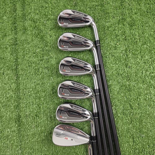 TaylorMade RSi 1 Iron Set 6-PW AW REAX 65g Regular Flex Graphite RH 6 Clubs