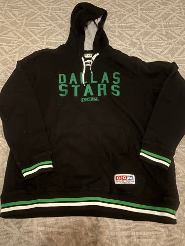 Dallas Stars NHL CCM Hoodie Adult 2XL Black New with Tags