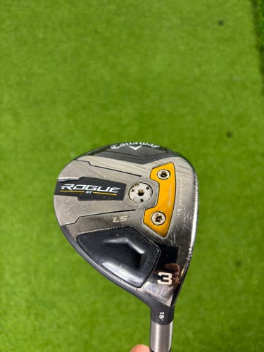 Men's Callaway Rogue ST LS Right Handed Fairway Wood Extra Stiff Flex 3 Wood (Used)