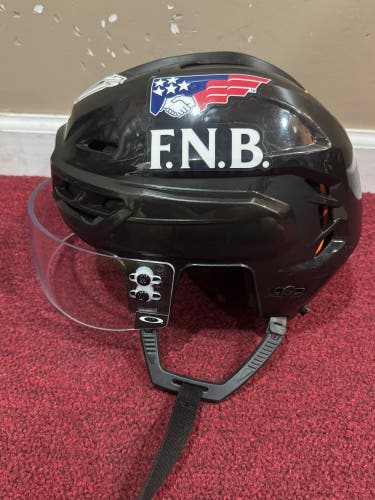 Charlotte Checkers Small CCM Tacks 710 Helmet Pro Stock Item#CH17B