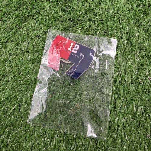 Goat 12 Tom Brady Patriots Red Blue Magnetic Golf Ball Marker
