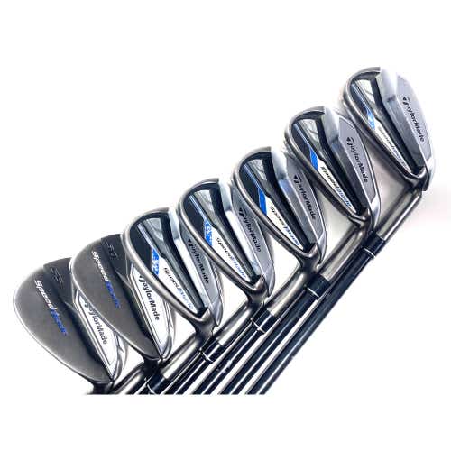 TaylorMade Speedblade Iron Set 6-PW+AW+SW VeloxT 55g Senior RH +1/2''