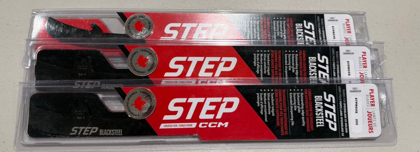 Three sets of Step Steel Blacksteel 255 mm (Used)