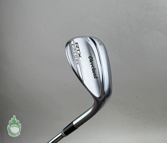 Right Handed Cleveland RTX ZipCore LOW Wedge 62*-06 Wedge Flex Steel Golf Club