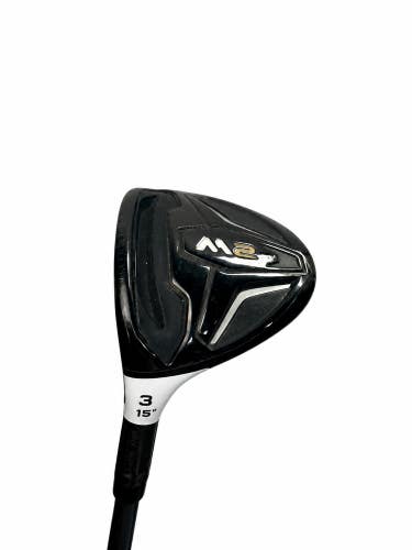 TaylorMade M2 3 Wood 15 Matrix OZIK M4 X-Stiff LH Used