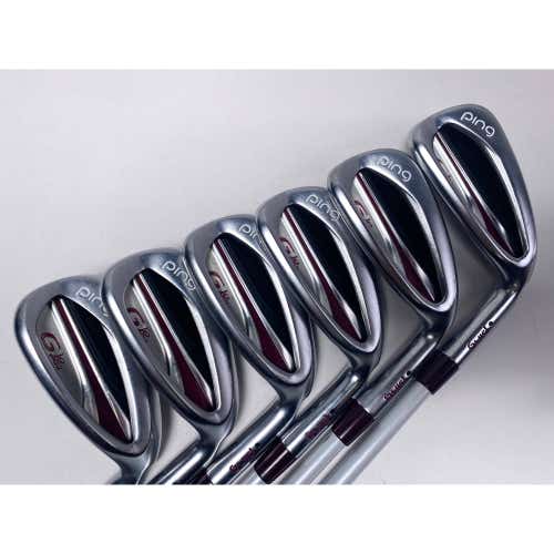 Ping G LE 2 Iron Set 7-PW+GW+SW Black Dot ULT240 Lite Ladies RH +1''