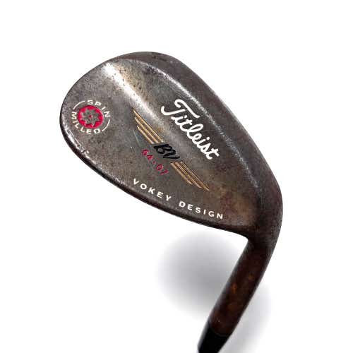 Titleist Vokey 2009 Spin Milled Raw Lob Wedge 64* 7 Bounce Wedge Steel Mens RH
