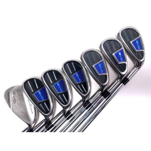 Tommy Armour EVO Iron Set 5-PW+SW Stiff Steel Mens RH