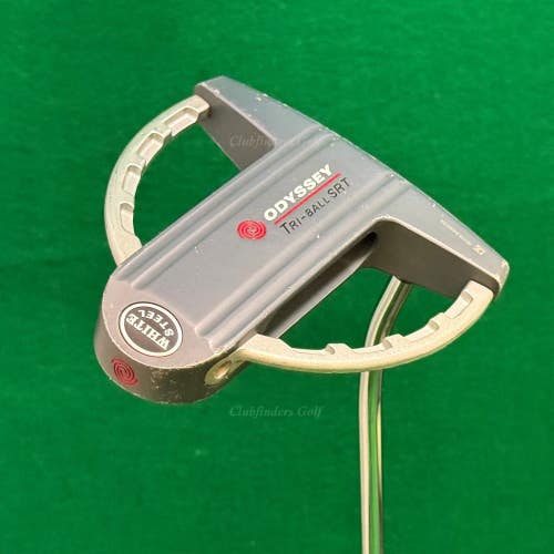 Odyssey White Steel Tri-Ball SRT 34" Single-Bend Mallet Putter Golf Club
