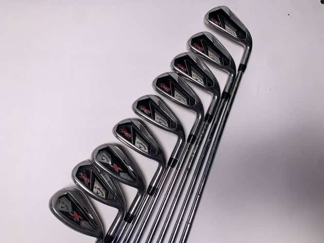 Callaway Razr X Iron Set 5-PW+AW+SW+LW 3* Flat Uniflex RH Midsize Grips +1''