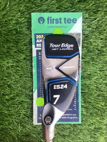 Tour Edge Hot Launch E524 Ironwood Lefthanded LH 7 Hybrid Stiff Graphite DEMO