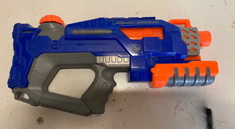 Nerf Super Soaker Rattler Blue Orange Water Blaster – Vintage 2010