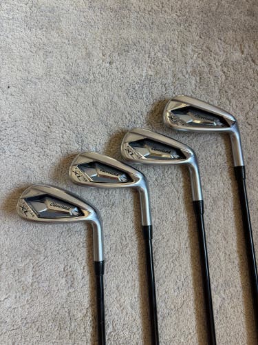 Men's Cleveland Zipcore XL Right HandedIron Set Senior Flex Graphite Shaft (4 Clubs) #7 - #9, PW