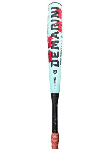 Used Demarini GIC-26 BB/SB High School -3 Bat Teal 32" 11835-S000212410