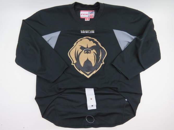 CCM Newfoundland Growlers ECHL Pro Stock Practice Worn Hockey Jersey Black 58