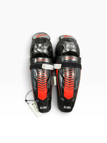 Used Bauer LIL SPORT SG Junior Shin Guards Black 12" 11375-S000382541