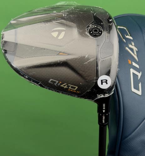 TaylorMade Qi4D MAX Driver 10.5* Regular R-Flex REAX 50 Blue w/ Cover RH MINT!