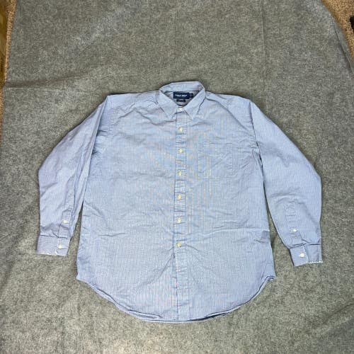 Polo Golf Ralph Lauren Mens Shirt Extra Large Blue Button Cotton Lofting Preppy