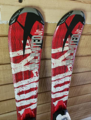Kids 100cm Volkl UNLIMITED Jr. Skis w/ MARKER 4.5 EASY ADJUST Bindings *USED* CLEANED