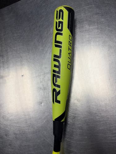 2018 Rawlings Quatro Composite USSSA Certified Bat (-10) 19 oz 29" (Used)