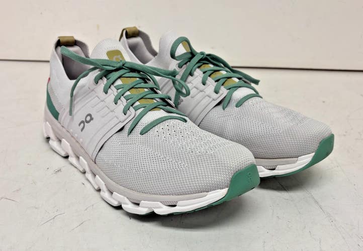 ON Cloudswift 3 White/Green Cloudtec Helion Running Shoes US Men's 13 EU 48