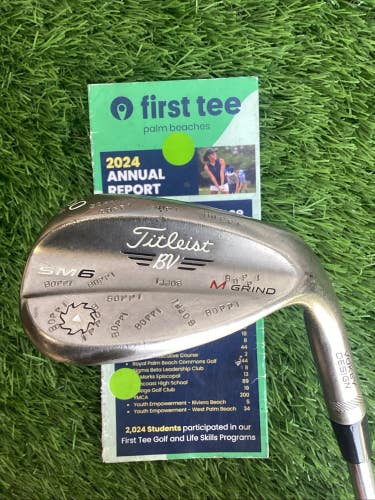 Titleist Vokey SM6 M-Grind Lob Wedge 60* LW With Steel Shaft